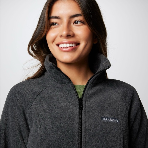 COLUMBIA Women's Benton Springs Full Zip Fleece Jacket MEDIUM CHARCOAL HEATHER - Picture 4 of 12
